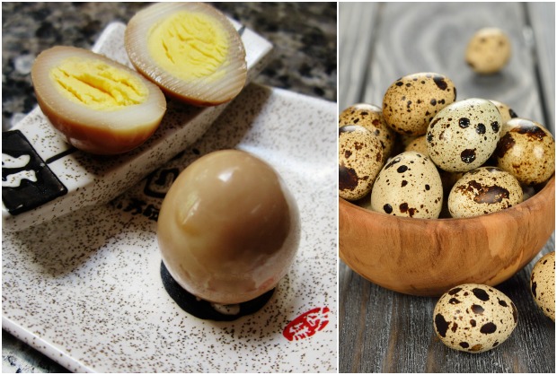 pickled quail eggs