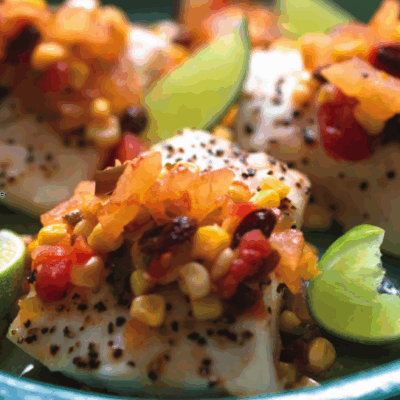 Fish with Pineapple Chutney