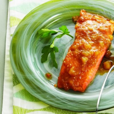 Pineapple_Maple_Glazed salmon