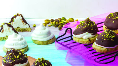 Pistachio Chocolate Krembos