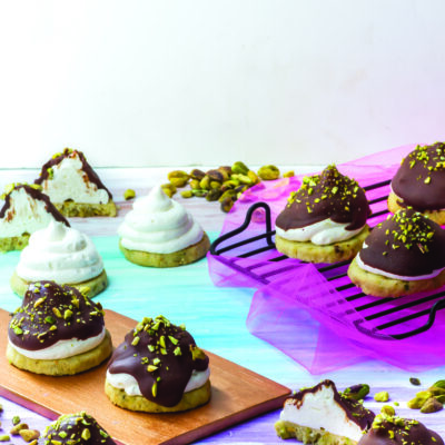 Pistachio Chocolate Krembos