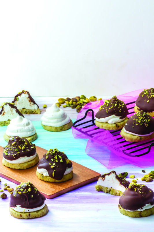Pistachio Chocolate Krembos