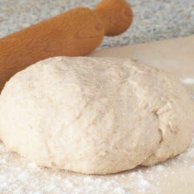 Pizza dough vertical