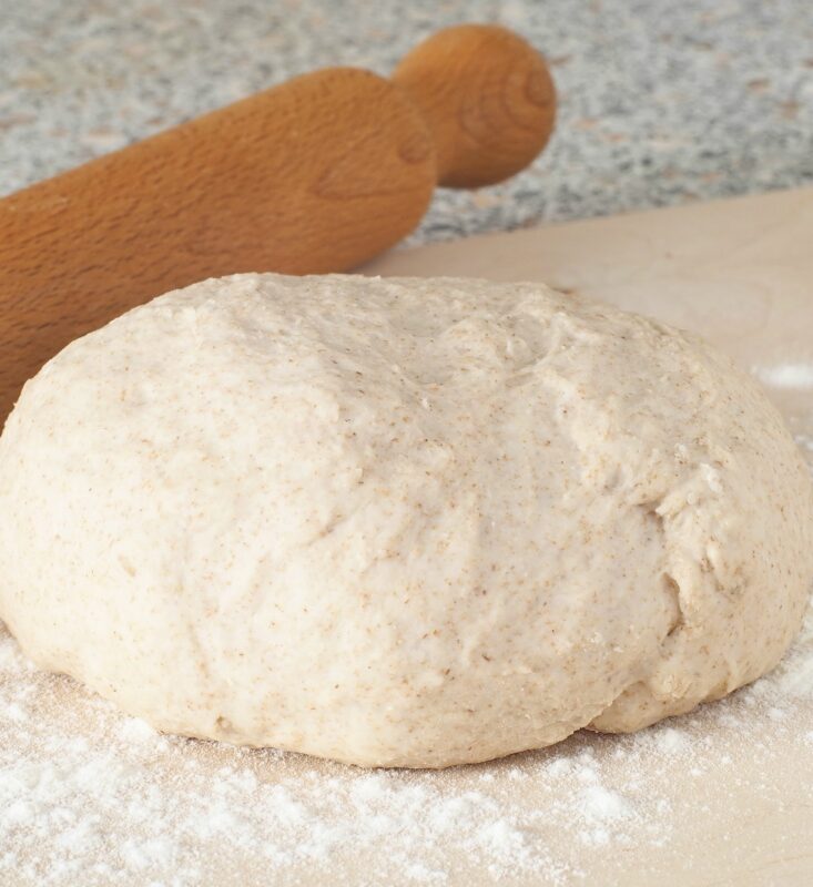 Pizza dough vertical