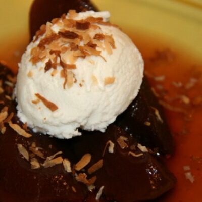 poached pears