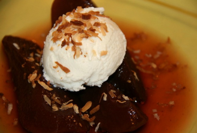 poached pears