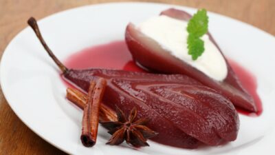 poached pears