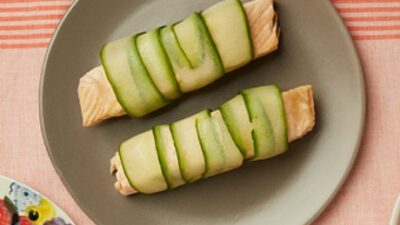 poached salmon