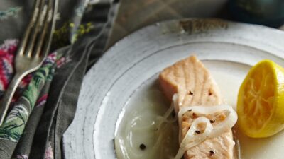 Sweet & Sour Poached Salmon