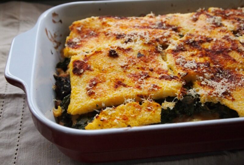 polenta layered casserole