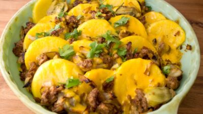 Polenta Sasuage Casserole