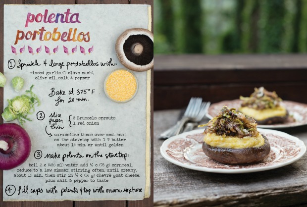 Polenta Stuffed Portobellos