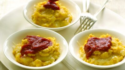 polenta stuffed with mozzarella
