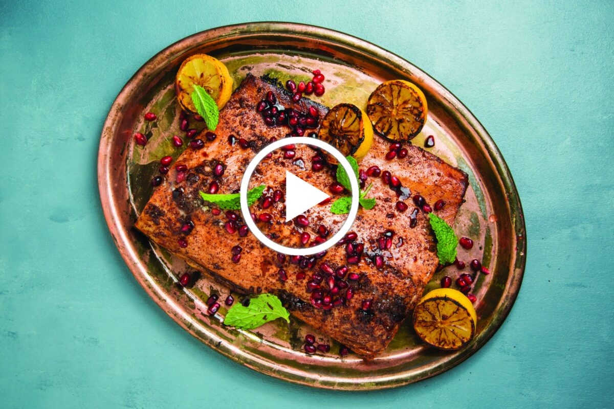 Pomegranate Sumac Salmon Video