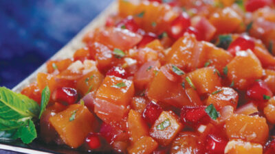 pomegranate eggplant relish