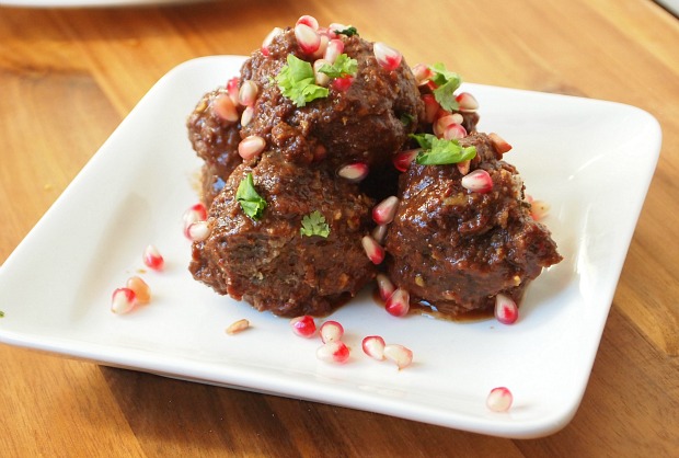 pomegranate meatballs