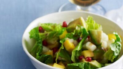 Pomegranate Salad with Berry Vinaigrette