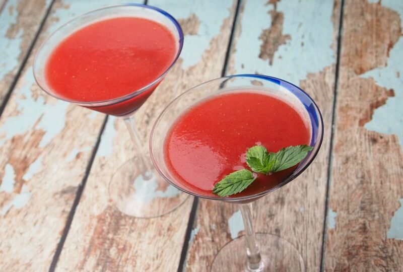 pomegranate strawberry daiquiri