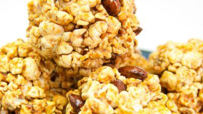 almond popcorn balls