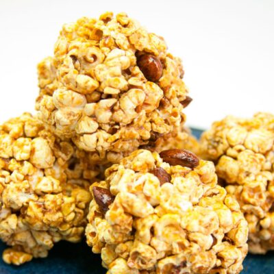 almond popcorn balls