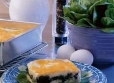 Portabella and Spinach Layered Idaho&reg; Potato Souffle