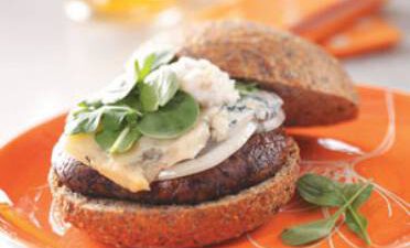 Portabella Burgers with Pear-Walnut Mayonnaise