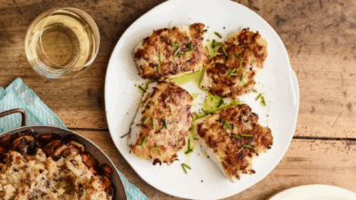 Potato and Horseradish Crusted Fish