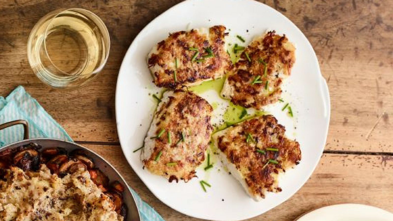 Potato and Horseradish Crusted Fish