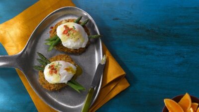 idaho potato cake benedict