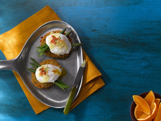 idaho potato cake benedict