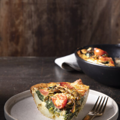 Potato Crusted Non-Dairy Quiche