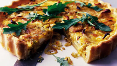 Potato Onion Cheese Tart