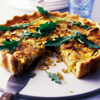 Potato Onion Cheese Tart
