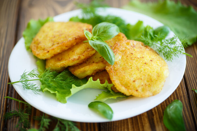 passover potato pancakes with dill