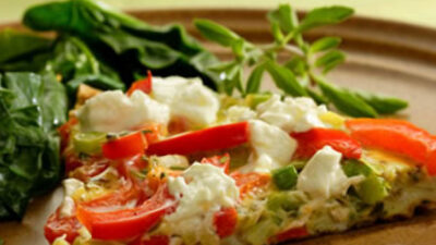 Potato, Tomato, Herb & Goat Cheese Frittata