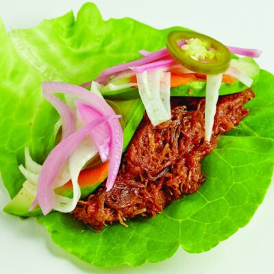 Pulled Beef Lettuce Wide