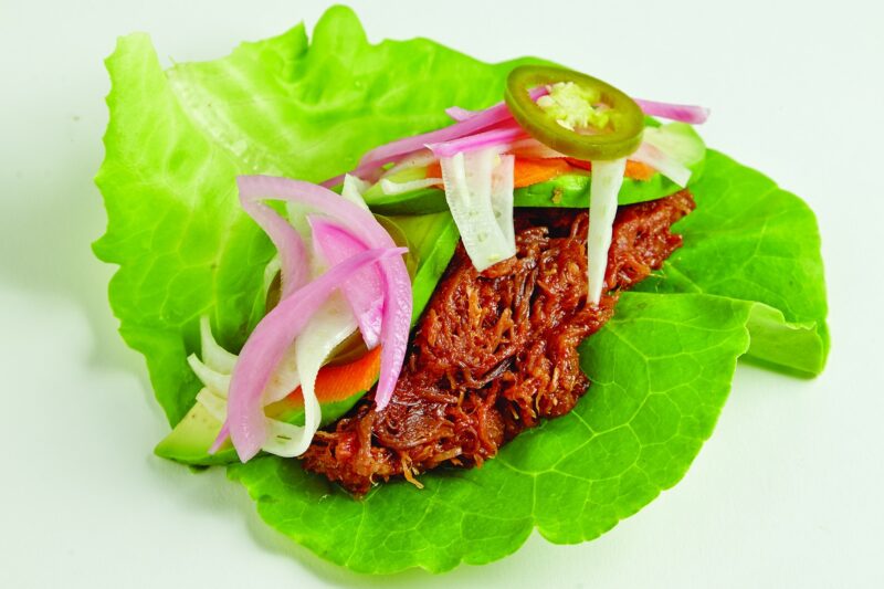 Pulled Beef Lettuce Wide