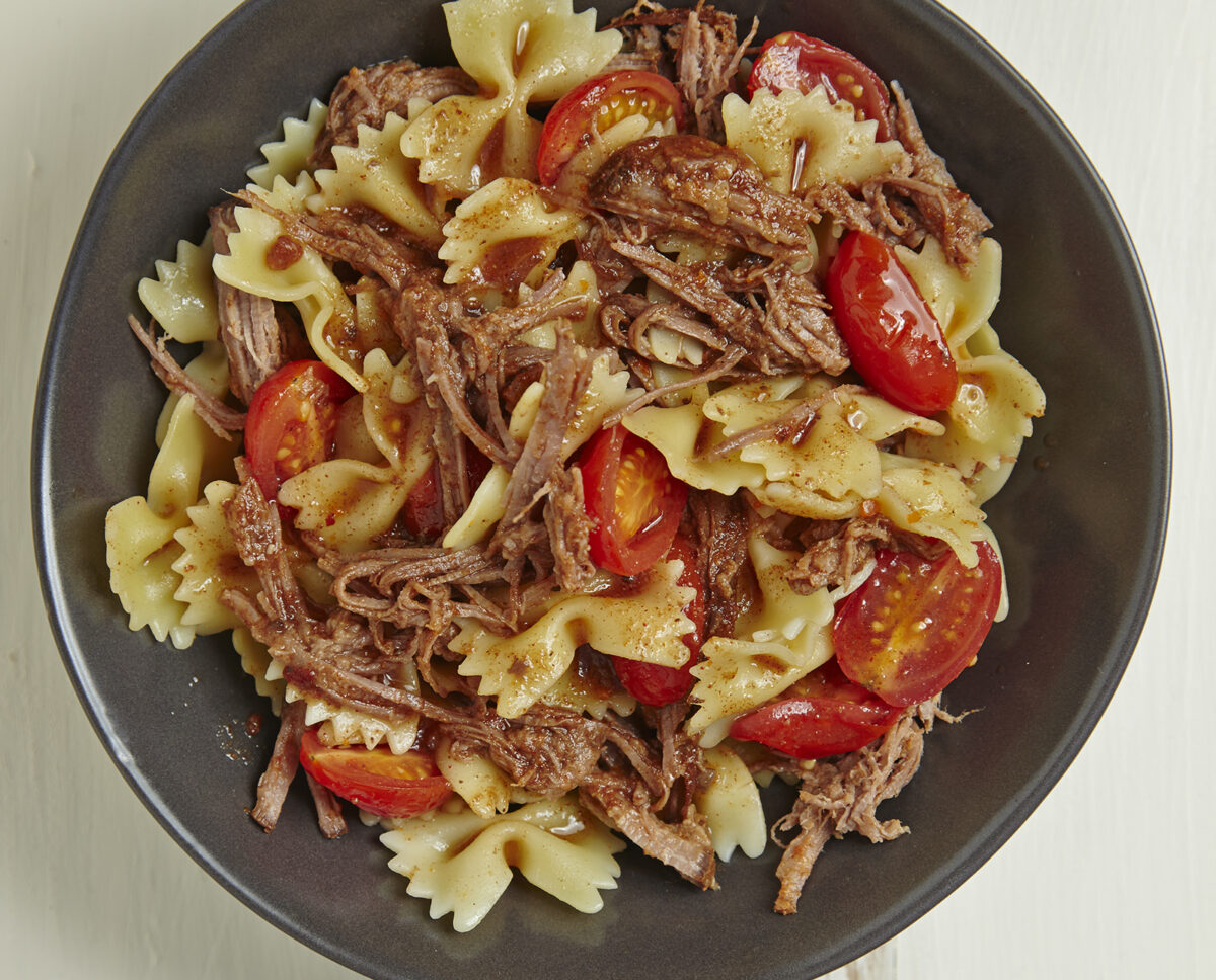 Pulled Brisket Bowtie Pasta