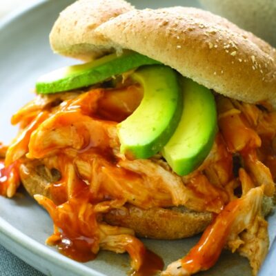 Pulled chicken sandwich