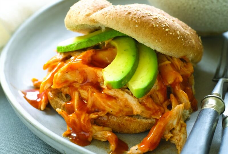 Pulled chicken sandwich