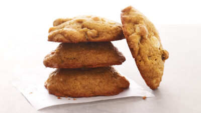 Pumpkin Cookies with White Chocolate Chips and Walnuts