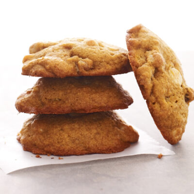 Pumpkin Cookies with White Chocolate Chips and Walnuts
