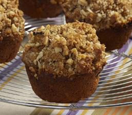Pumpkin Walnut Bran Muffins