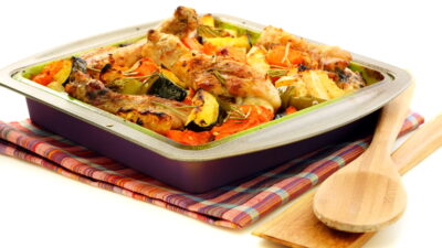 pumpkin with chicken and zucchini