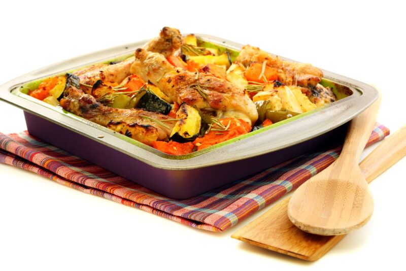 pumpkin with chicken and zucchini