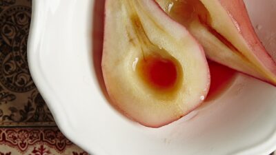 Punched Up Poached Pears