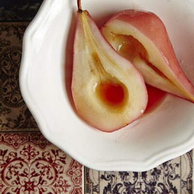 Punched Up Poached Pears