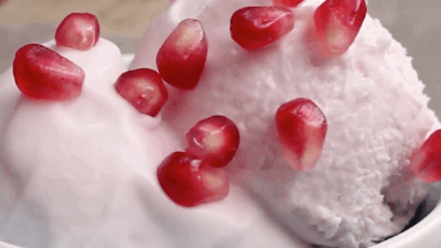 Quick Pomegranate Ice cream