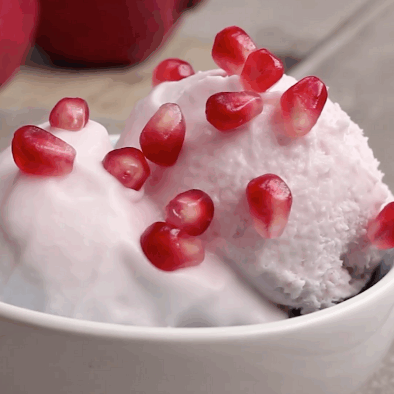 Quick Pomegranate Ice cream