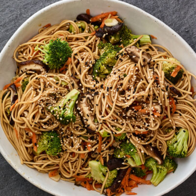 Quick Shiitake Lo Mein